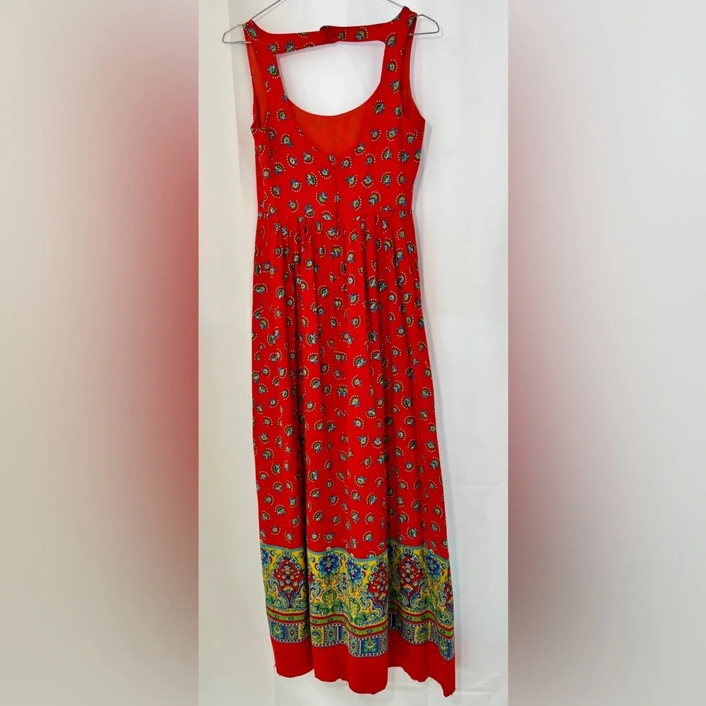 VINTAGE 70s LANZ of SALZBURG handmade boho cotton maxi DRESS